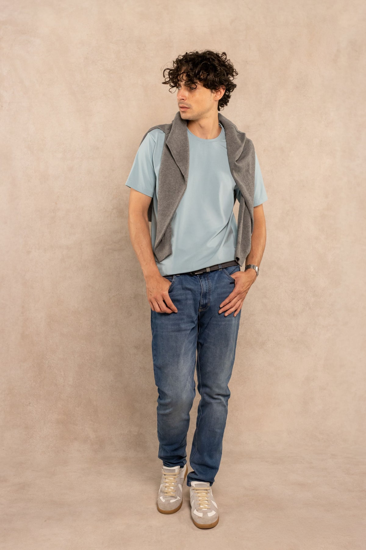 Camiseta Antimanchas Faded Blue