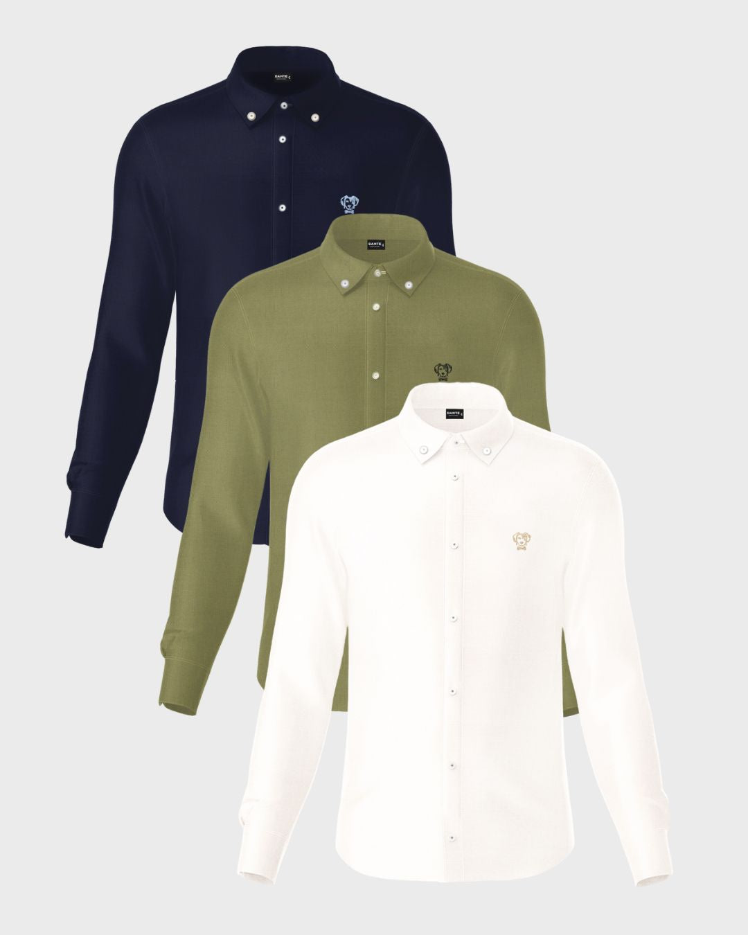 Pack 3 camisas antimanchas