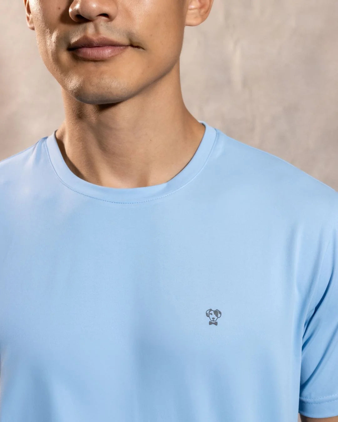 Camiseta Performance Antiarrugas Azul Celeste