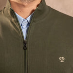 Full-Zip Antimanchas Verde Militar para hombre marca DANTE foto
 logo