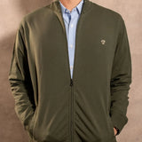 Full-Zip Antimanchas Verde Militar para hombre marca DANTE foto modelo2