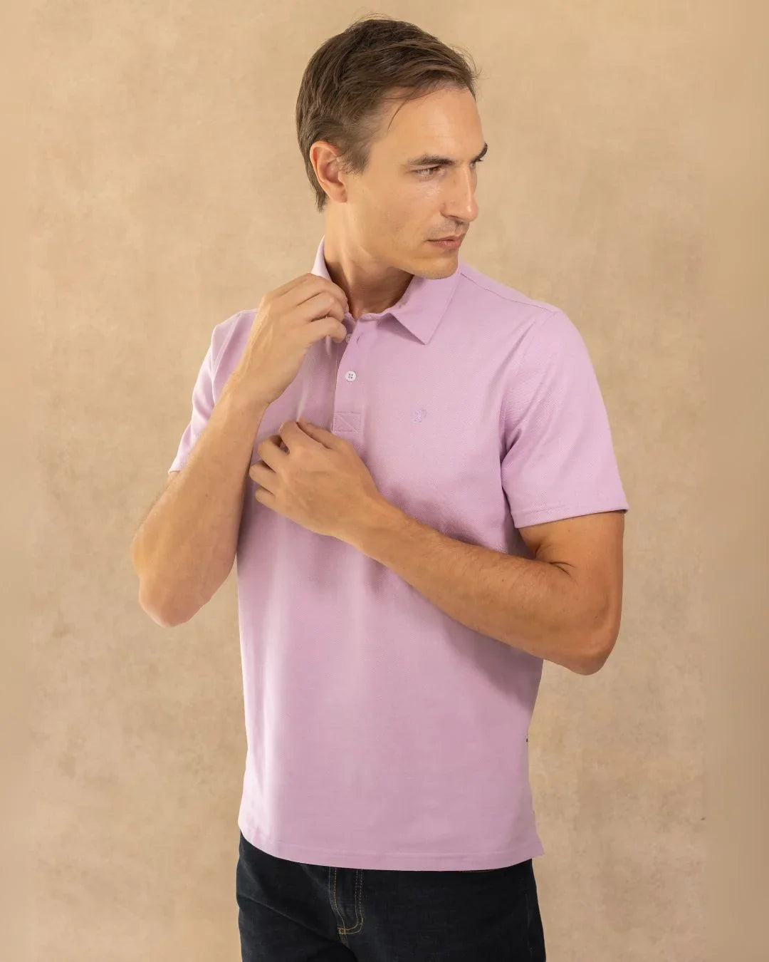 Polo Antimanchas Lila