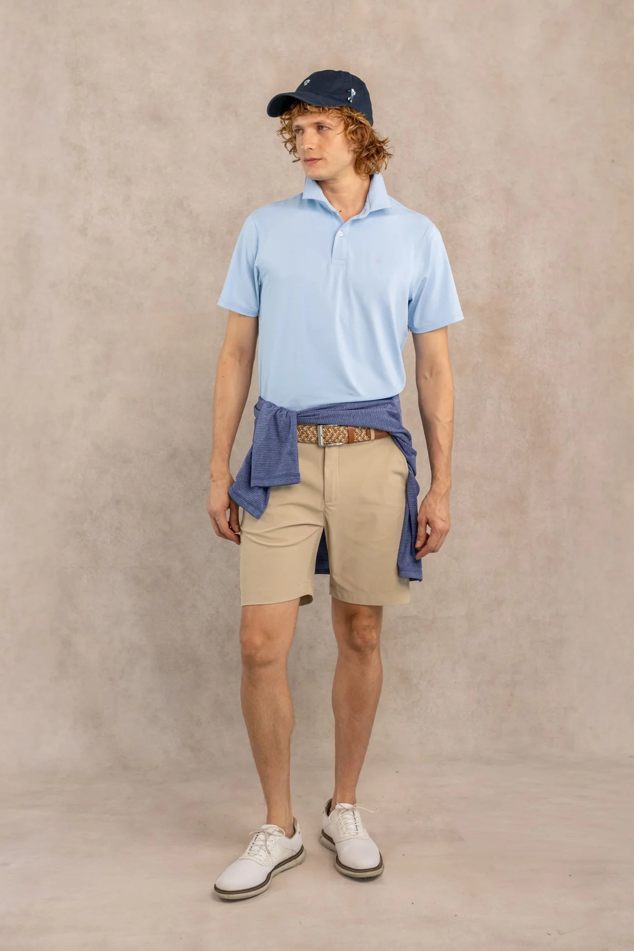 Polo Performance Antiarrugas Celeste