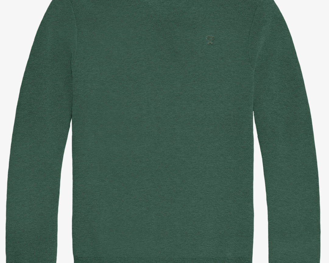 Sueter Tejido Verde Militar para hombre marca DANTE foto mockup