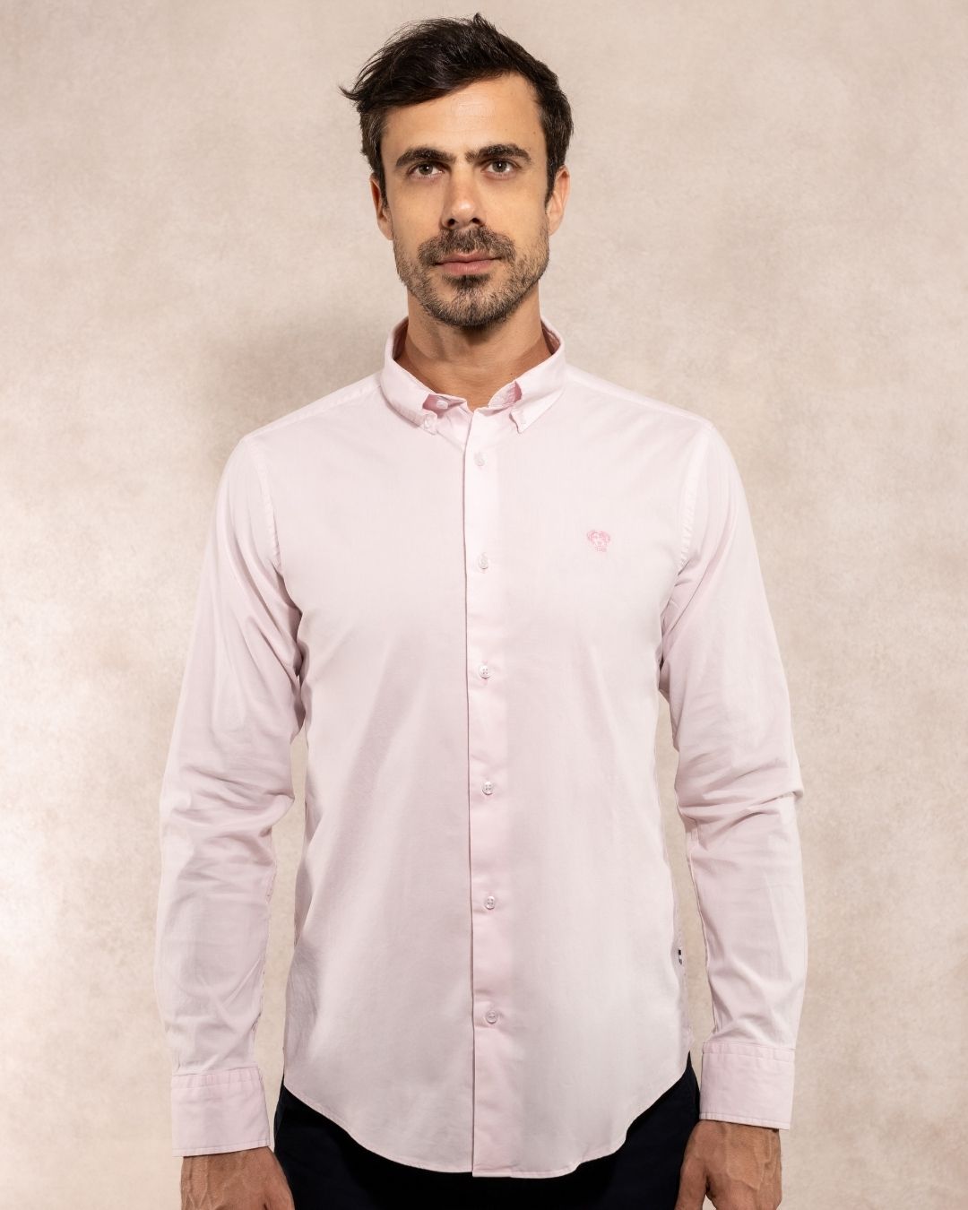 Camisa Antimanchas Popelina Baby Pink - Talla Regular