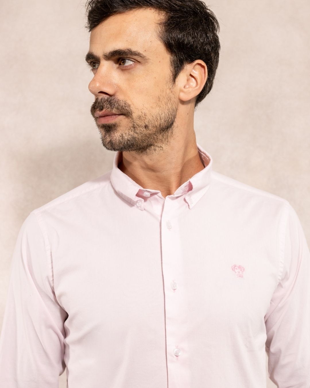 Camisa Antimanchas Popelina Baby Pink - Talla Regular