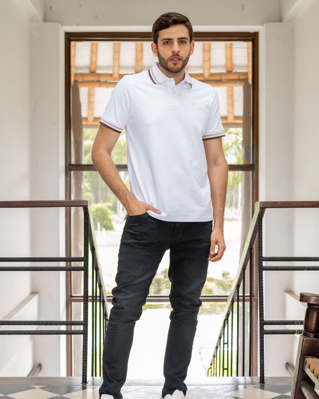 Polo Antimanchas Latte - Talla Slim