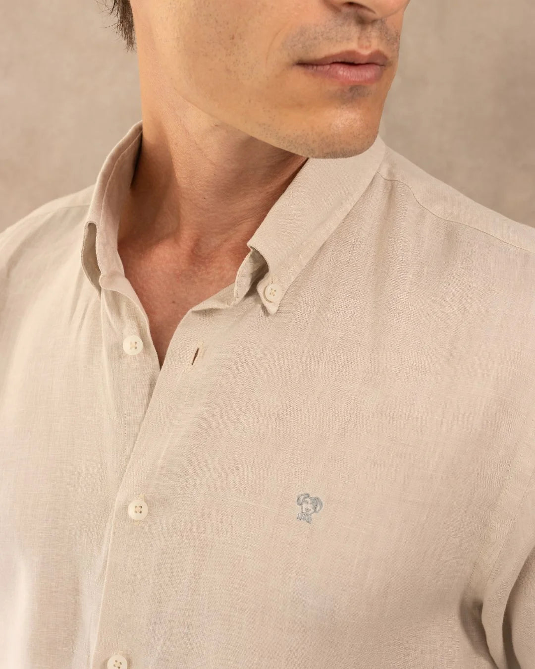 Camisa Antimanchas Lino Arena Verona