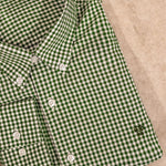 Camisa antimanchas Popelina Cuadros Verde Oscuro Lugano para hombre marca DANTE tallaje regular fit foto producto 