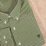 Camisa antimanchas Popelina Cuadros Verde Oscuro Lugano para hombre marca DANTE tallaje regular fit foto producto 