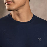 Camiseta antimanchas Dark Blue hombre marca DANTE tallaje regular fit foto close
