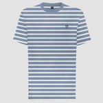 Camiseta antimanchas Rayas azul stone hombre marca DANTE tallaje regular fit foto mockup