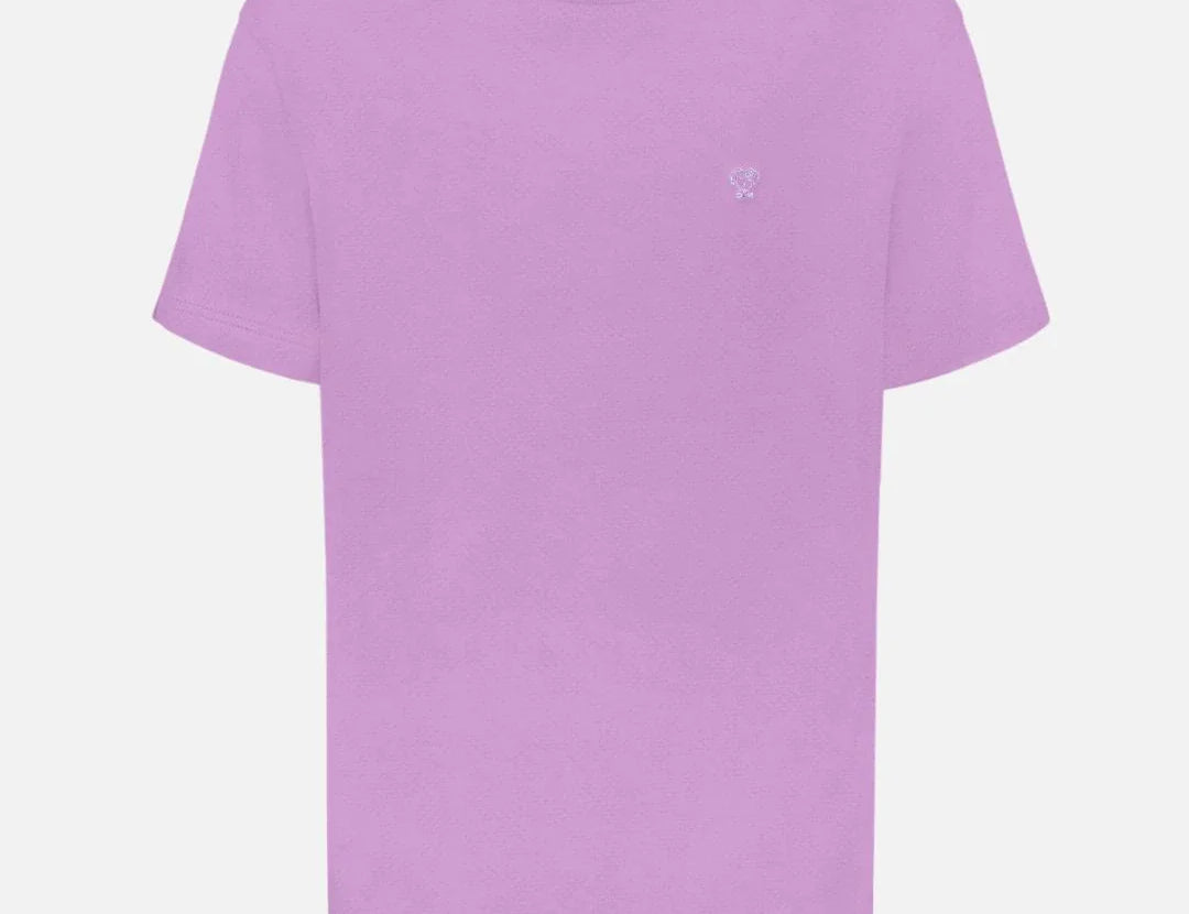 Camiseta antimanchas lila Blue para hombre marca DANTE tallaje regular fit foto mockup