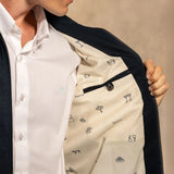 Chaqueta Antimanchas Kyoto Dark Blue para hombre marca DANTE foto estampado 