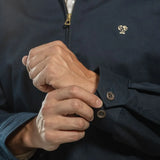 Chaqueta Antimanchas Kyoto Dark Blue para hombre marca DANTE foto mangas