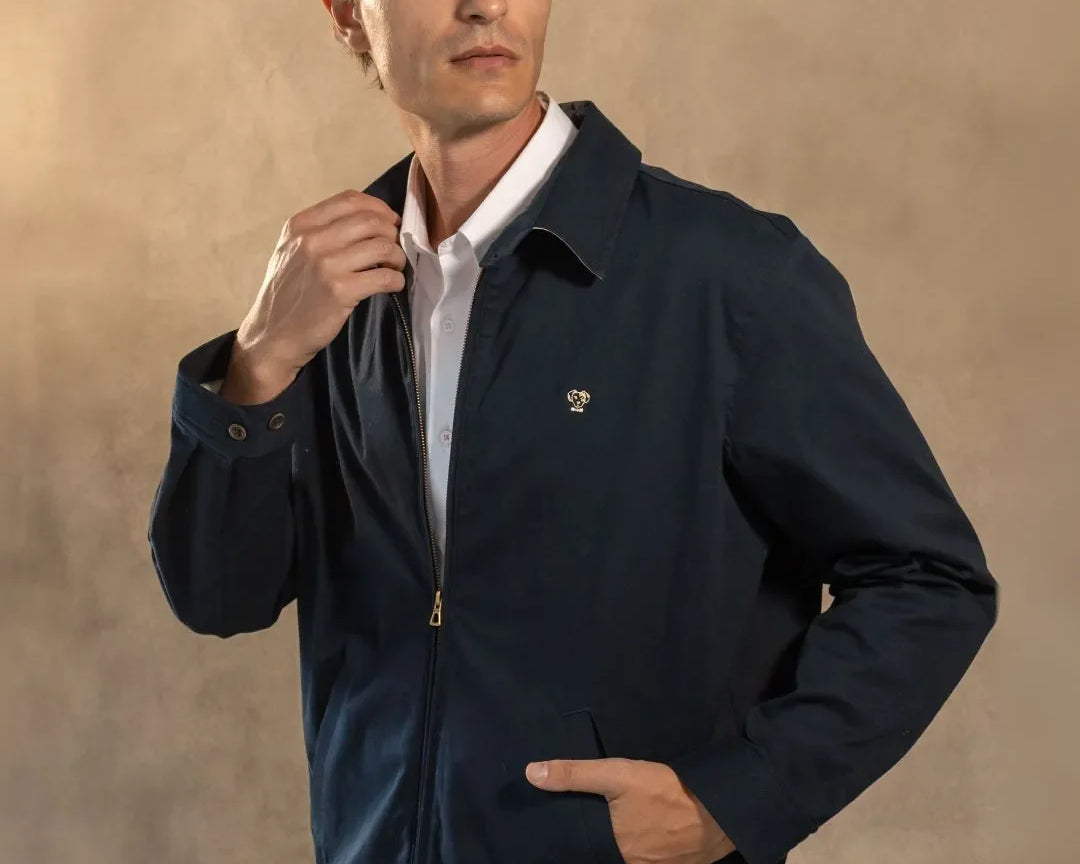 Chaqueta Antimanchas Kyoto Dark Blue para hombre marca DANTE foto modelo 2