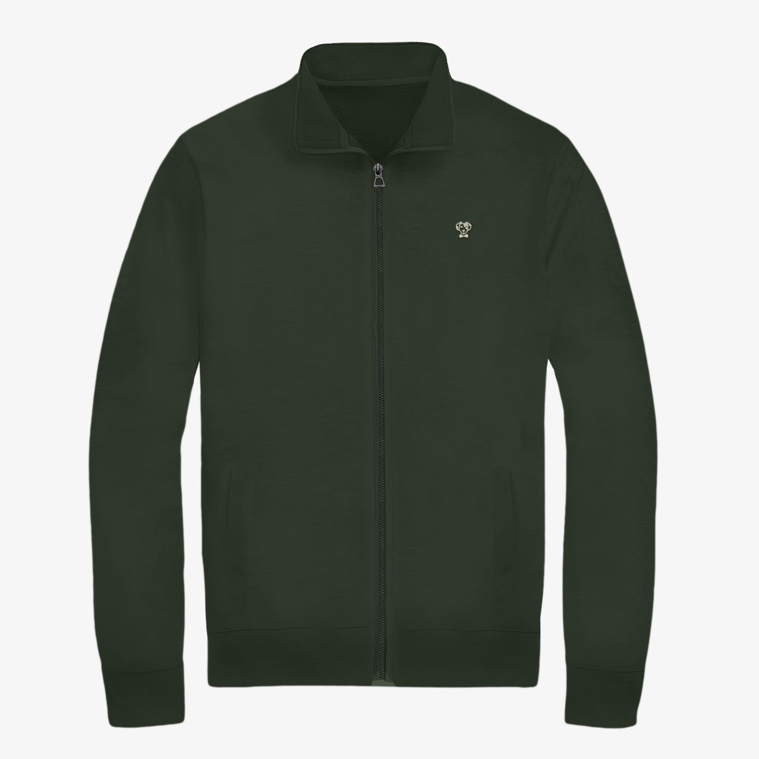 Full-Zip Antimanchas Verde Militar para hombre marca DANTE foto mockup