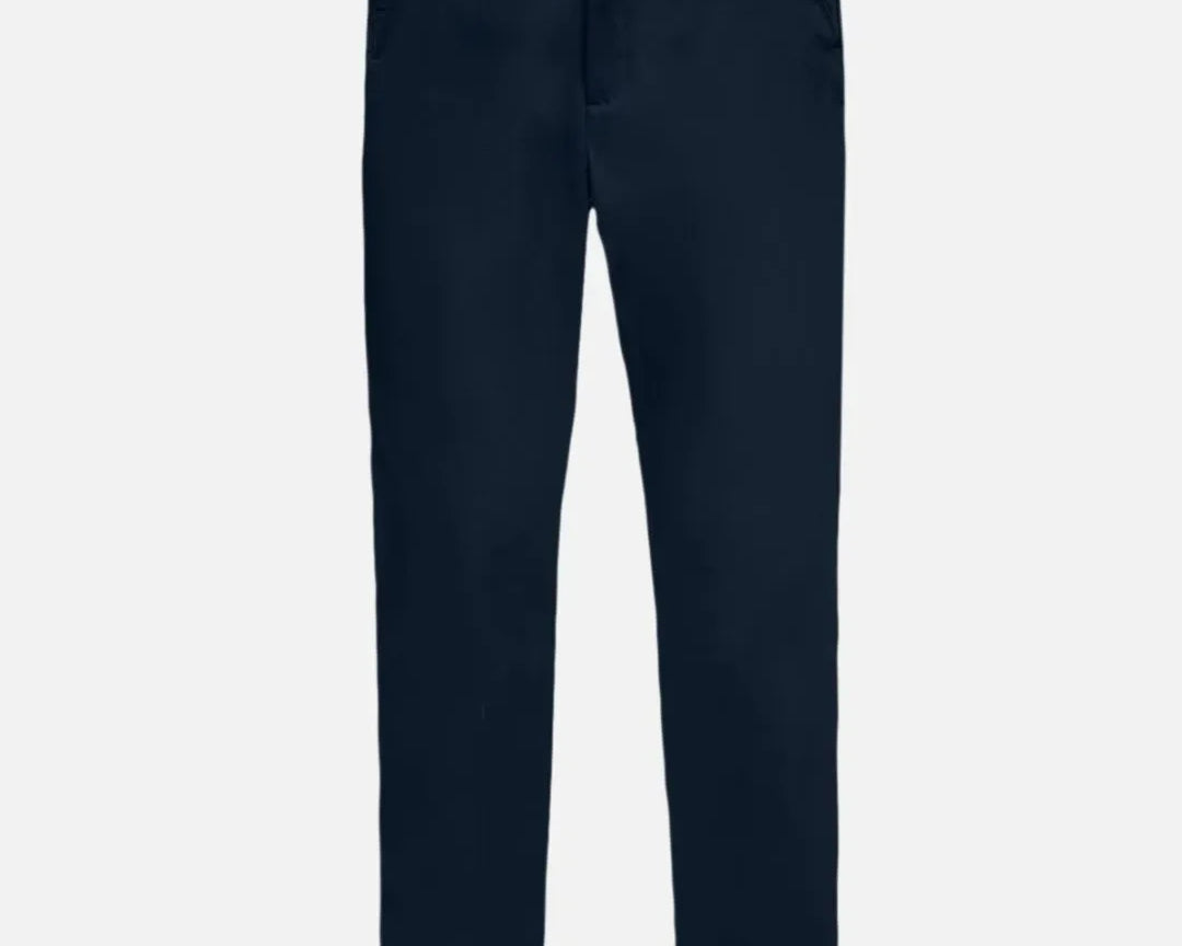 Pantalón performance antimanchas Dark Blue para hombre marca DANTE tallaje regular fit foto mockup
